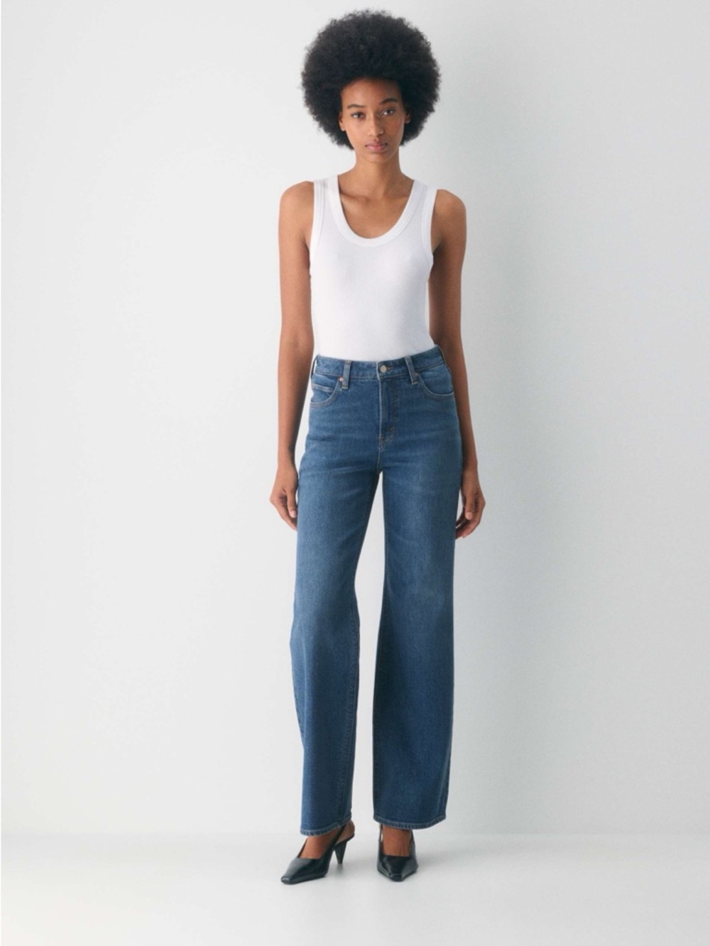 Aritzia Denim Forum The '90s Snatched Hi-rise Wide Jean